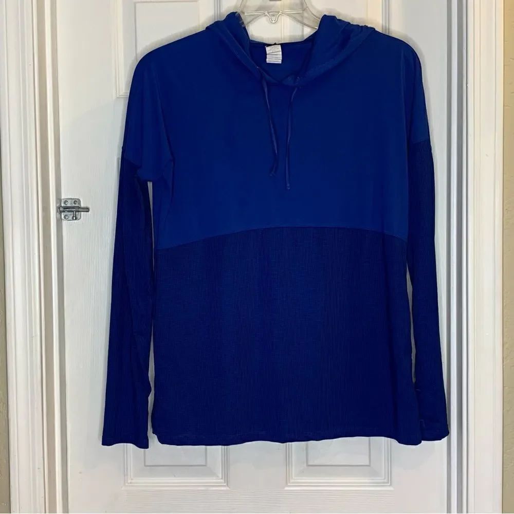 Fabletics Blue Hooded Pullover Size XL
